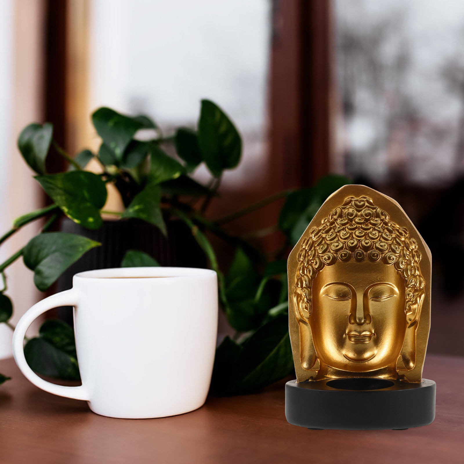 Resin Art Decor - Tea Light Holder Resin Buddha Holder