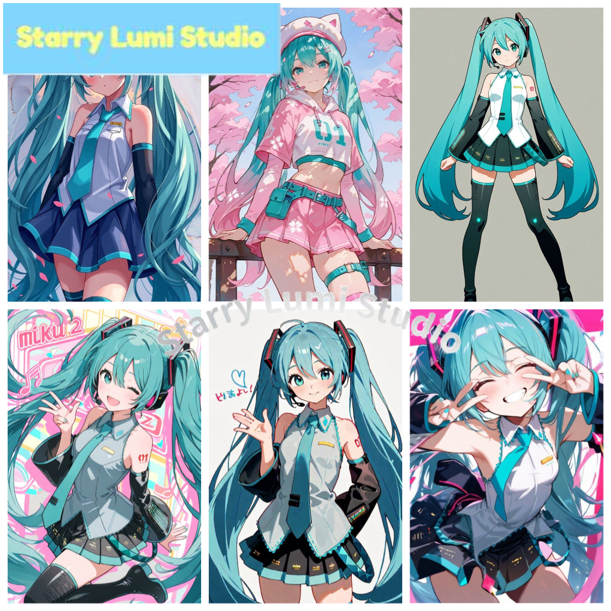 Resin Art On Wall - Hatsune Miku Anime Diamond Painting 5D