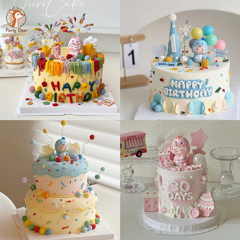 Resin Art Alphabet - Adorable Snake Themed Cake Topper Set