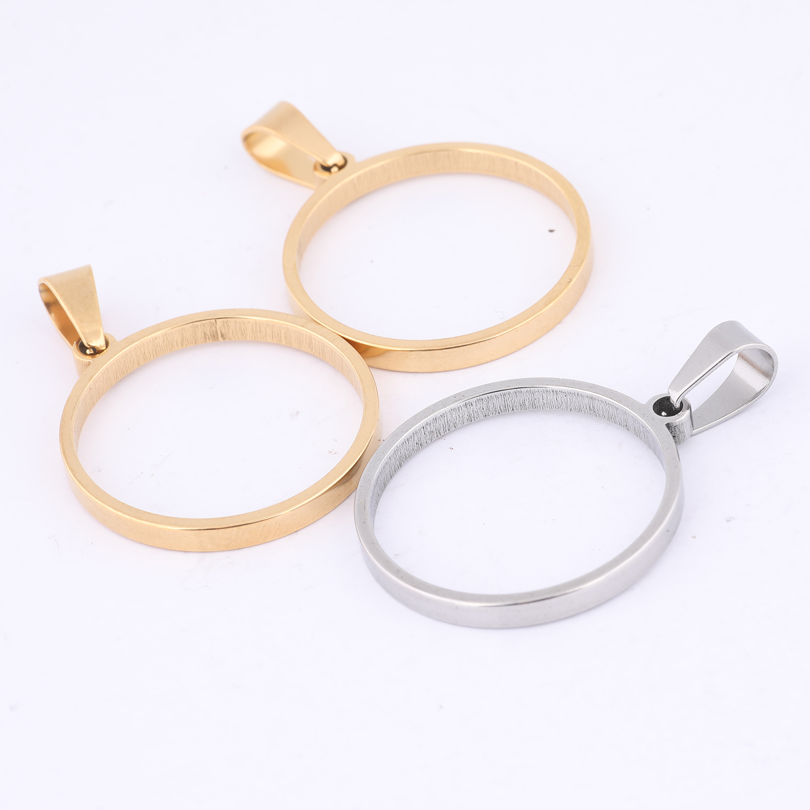 Resin Art Notes - 10pcs 25mm Round Open Bezel Charms