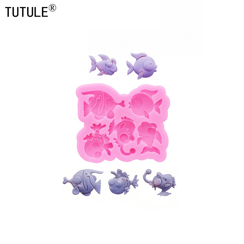 Resin Art Mould - DIY Small Fish Flip Candy Chocolate