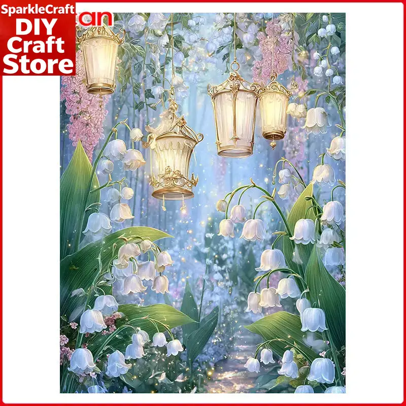 Resin Art On Wall - unframe Flower New Arrivals 2025 Diamond