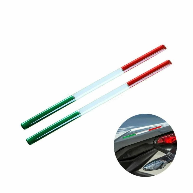 Resin Art Logo - 2pcs THIN Italy Flag Sticker Badge