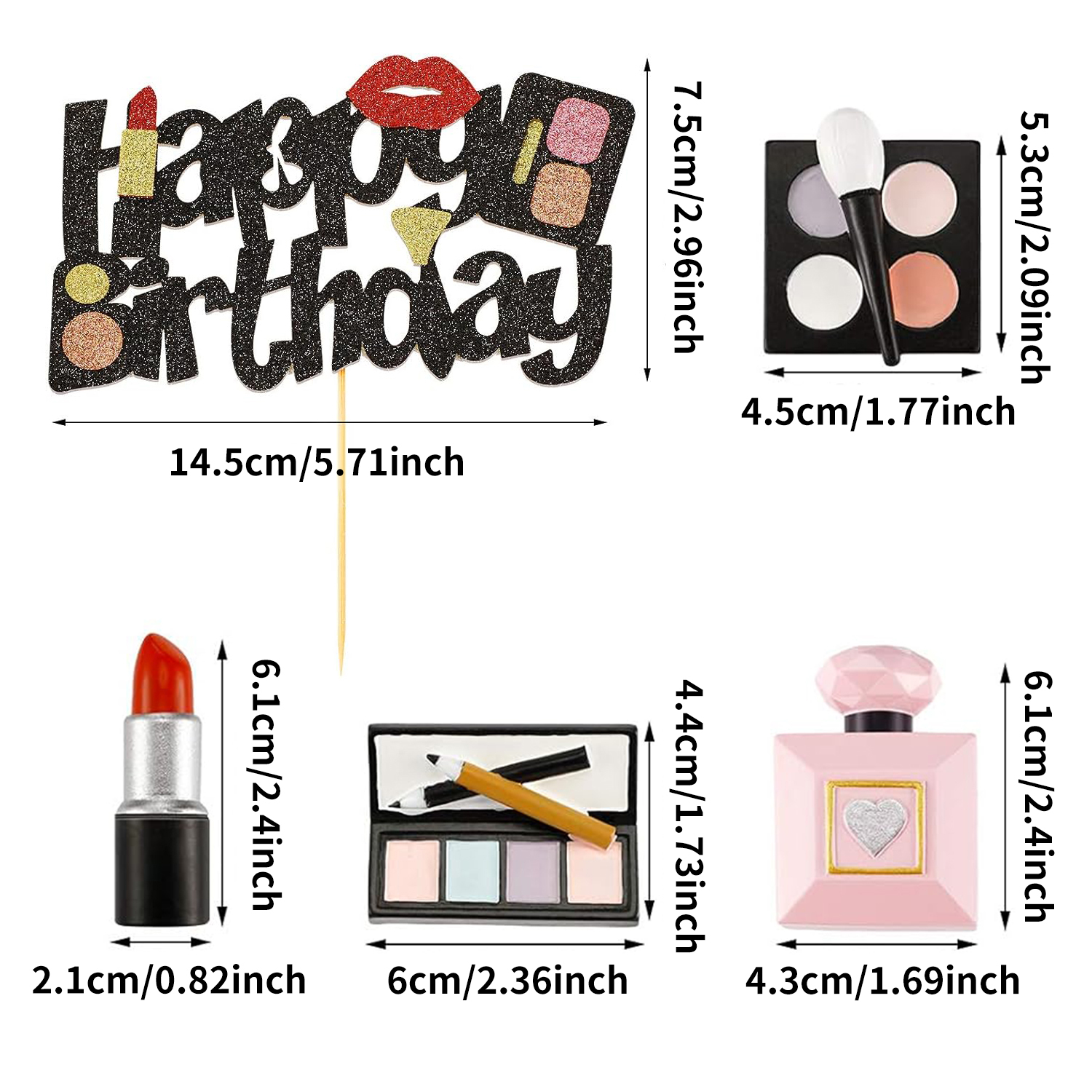Makeup Themed Cake Toppers Res - Resin Art Alphabet incelemesi ve fiyatı