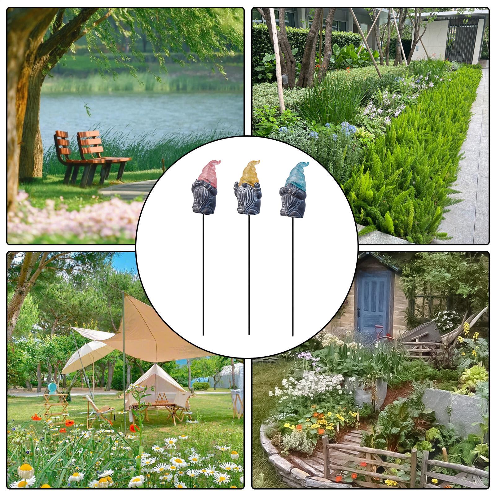 Decorative Yard Stakes 3-Piece - Resin Art Of Flowers incelemesi ve fiyatı