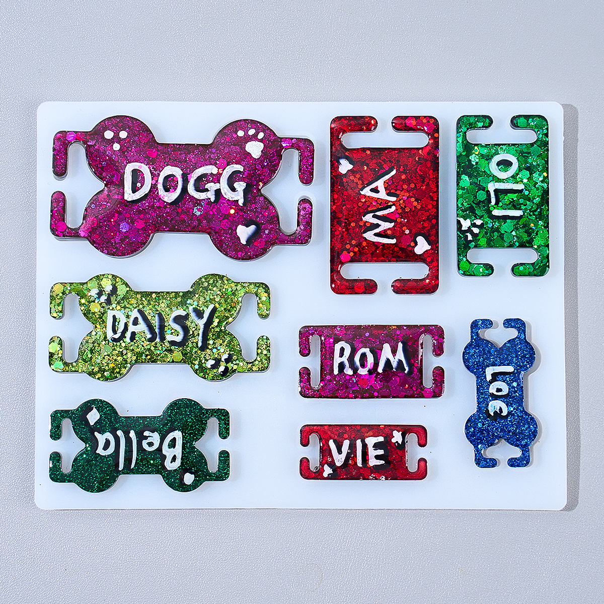 DIY Cat Dog ID Tag Silicone Mo - Resin Art Mould incelemesi ve fiyatı
