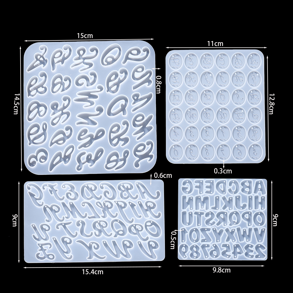 Alphabet Epoxy Resin Silicone  - Resin Art Alphabet incelemesi ve fiyatı