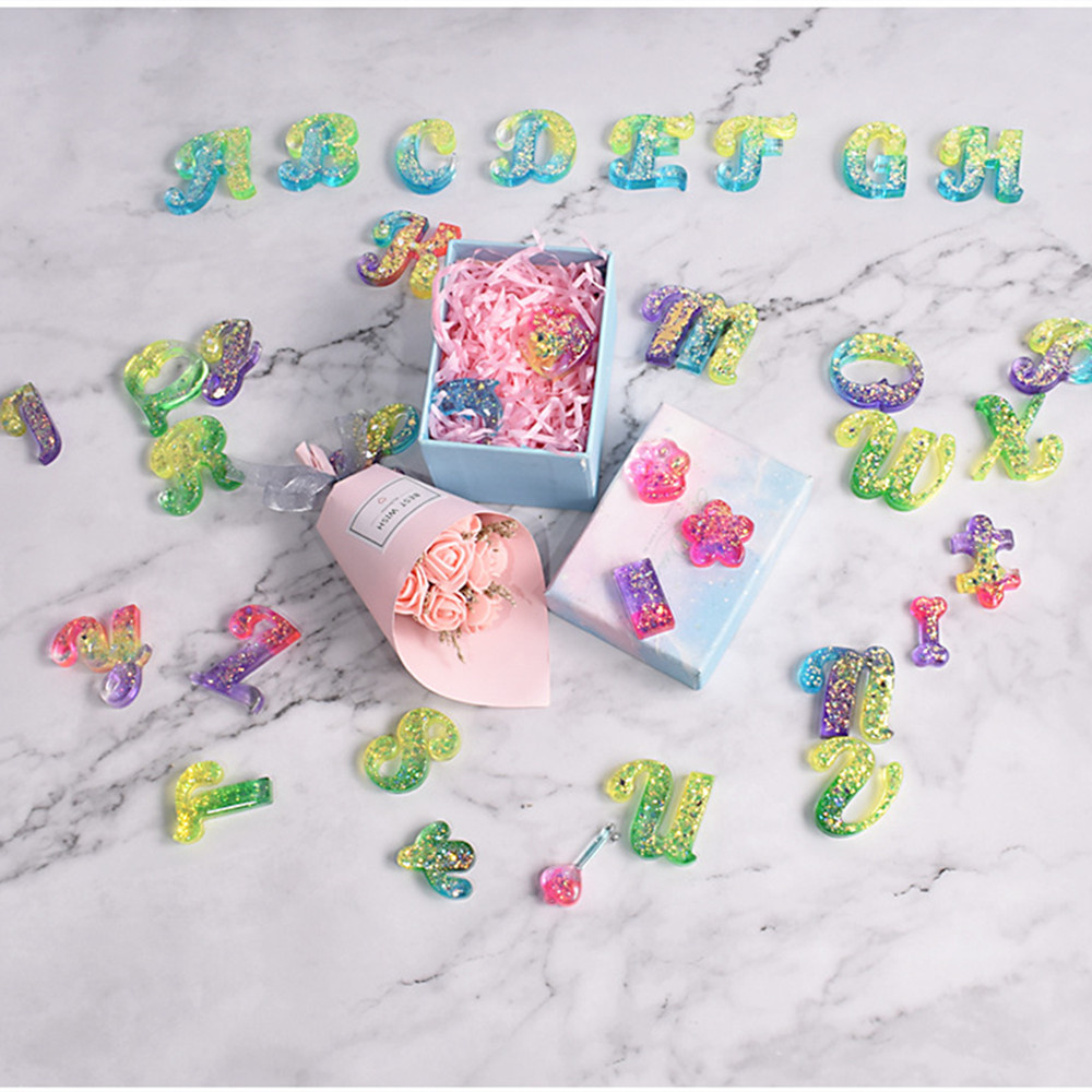 Alphabet Epoxy Resin Silicone  - Resin Art Alphabet incelemesi ve fiyatı
