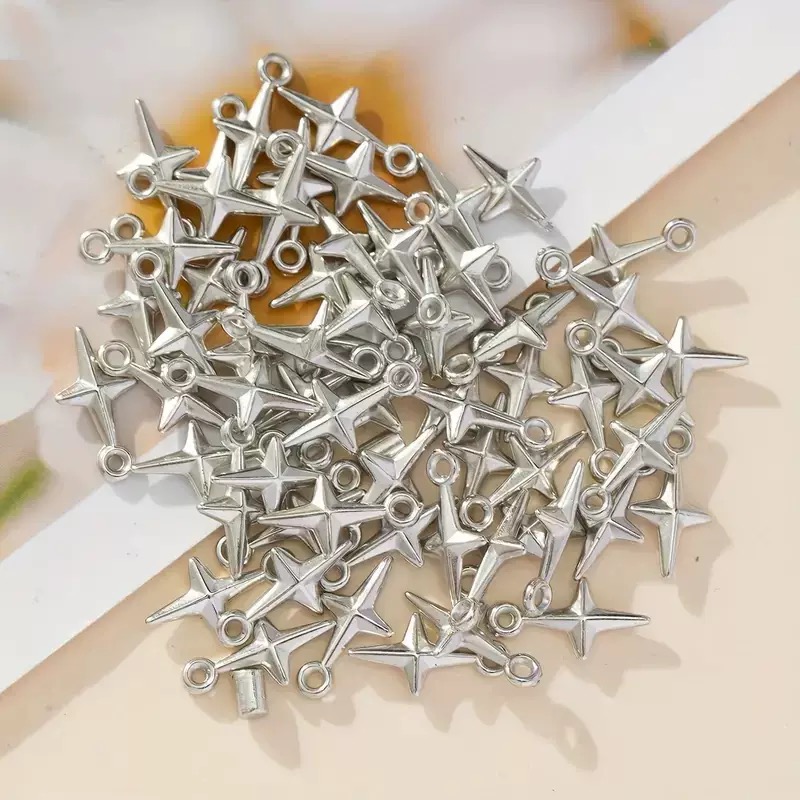 100pcs 16x8mm Charms Shining S - Resin Art Notes incelemesi ve fiyatı