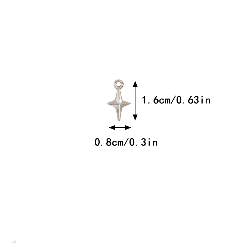 100pcs 16x8mm Charms Shining S - Resin Art Notes incelemesi ve fiyatı