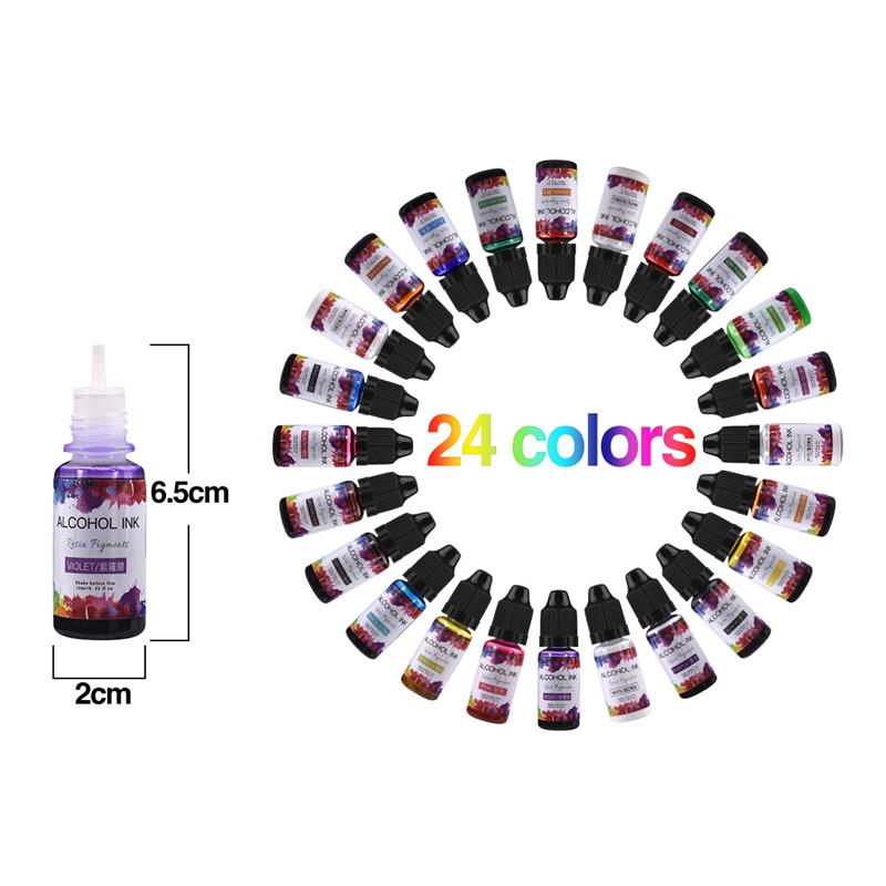 24 Color/Set 10ml  Resin Pigme - Resin Dye Opaque incelemesi ve fiyatı