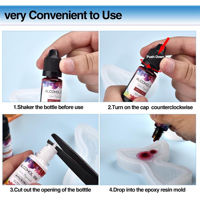 24 Color/Set 10ml  Resin Pigme - Resin Dye Opaque incelemesi ve fiyatı