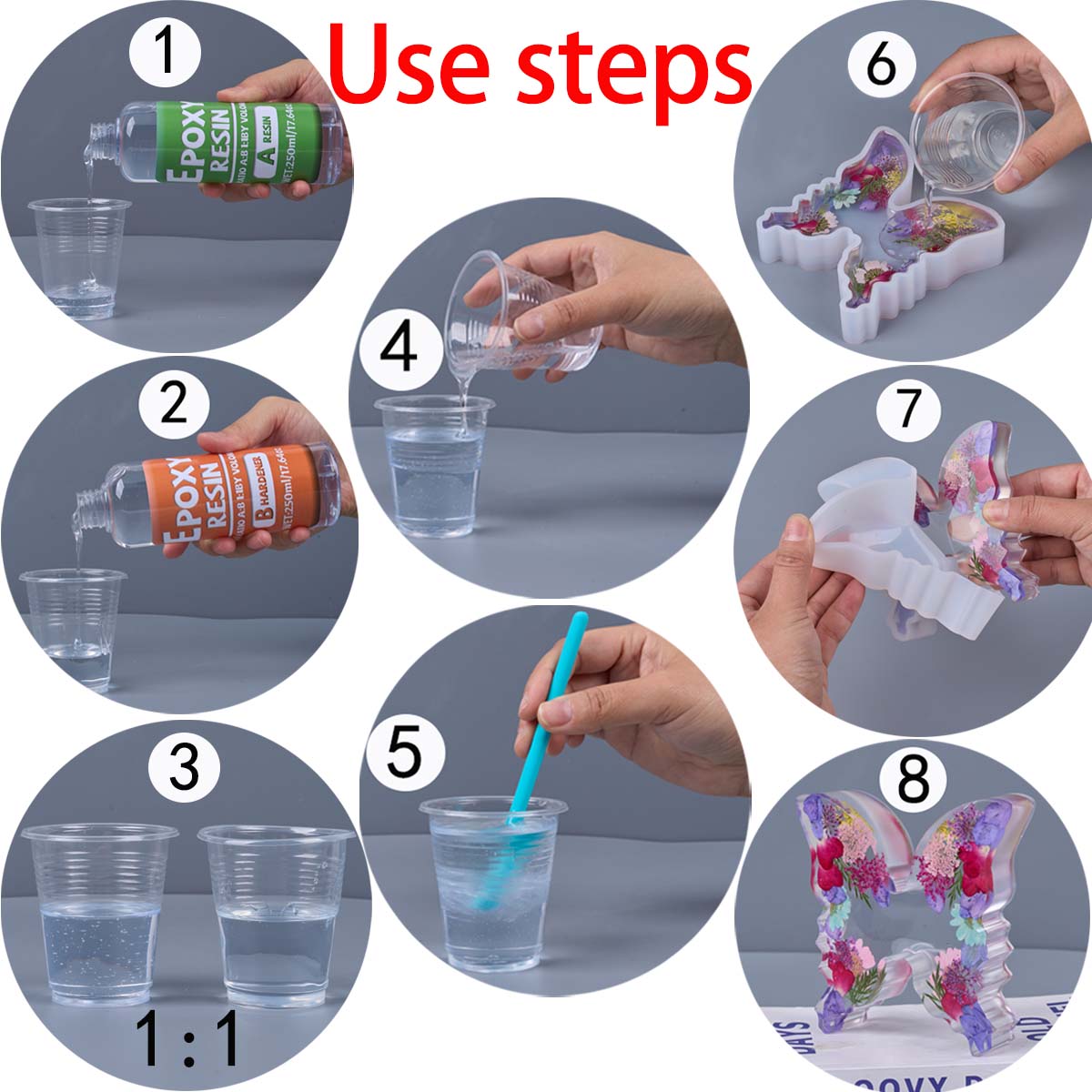 1:1 Ratio Epoxy Resin Kit Anti - Resin Art Tool Kit incelemesi ve fiyatı