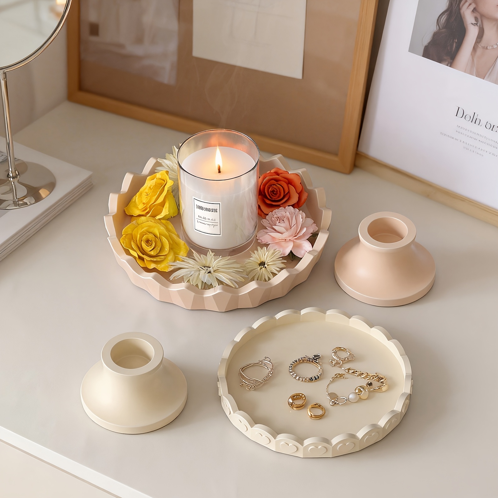 2pcs Silicone Tray Mold Set, R - Resin Art Mould incelemesi ve fiyatı
