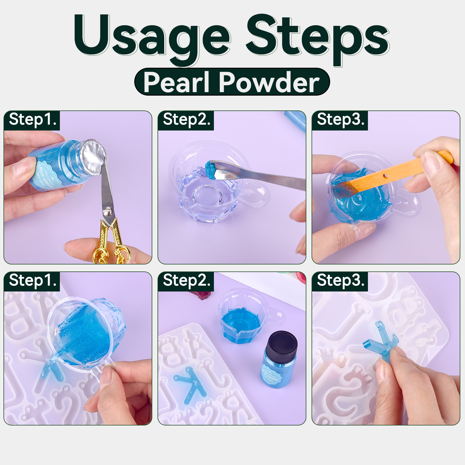 24 Color 10g Epoxy Resin Dye M - Pearl Powder Resin incelemesi ve fiyatı