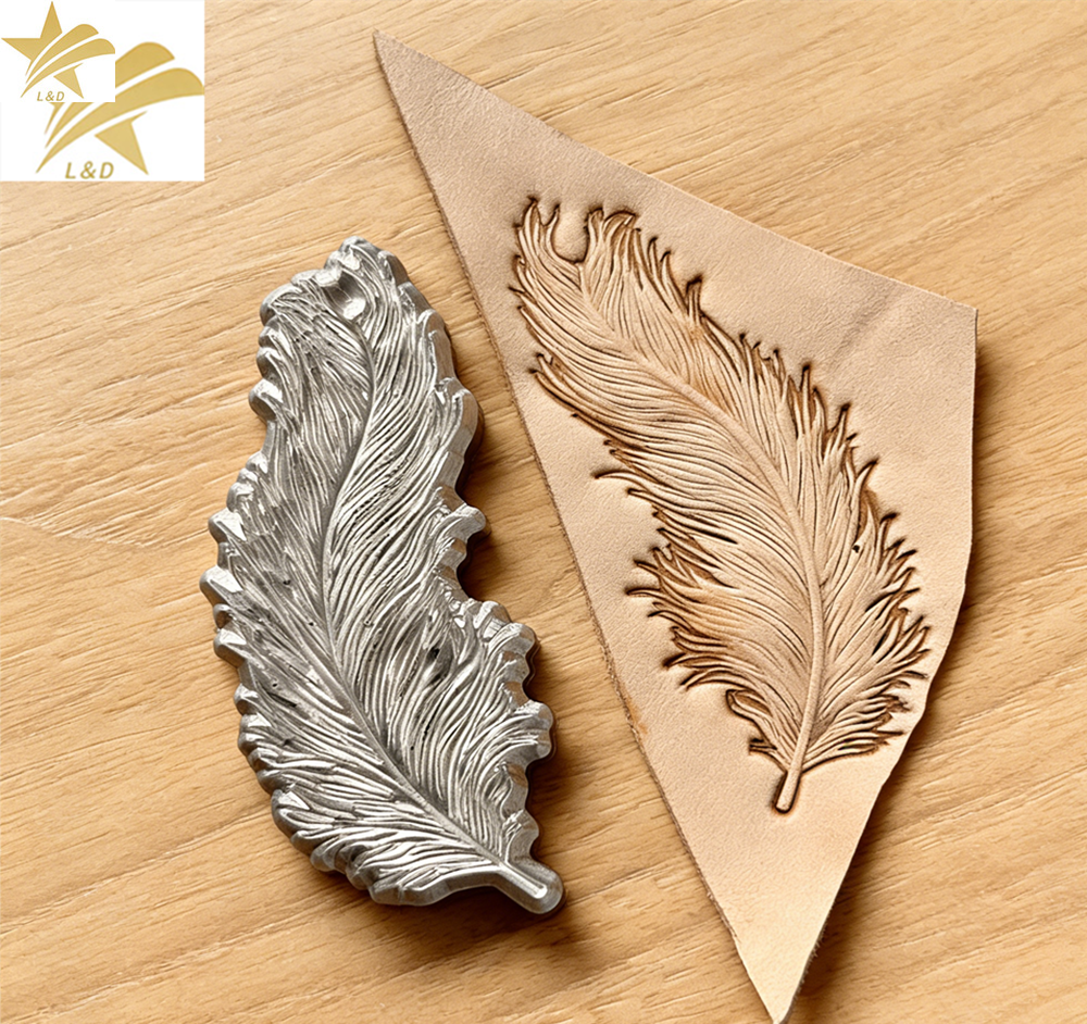 3D Feather Leather Stamp Embos - Resin Art Logo incelemesi ve fiyatı