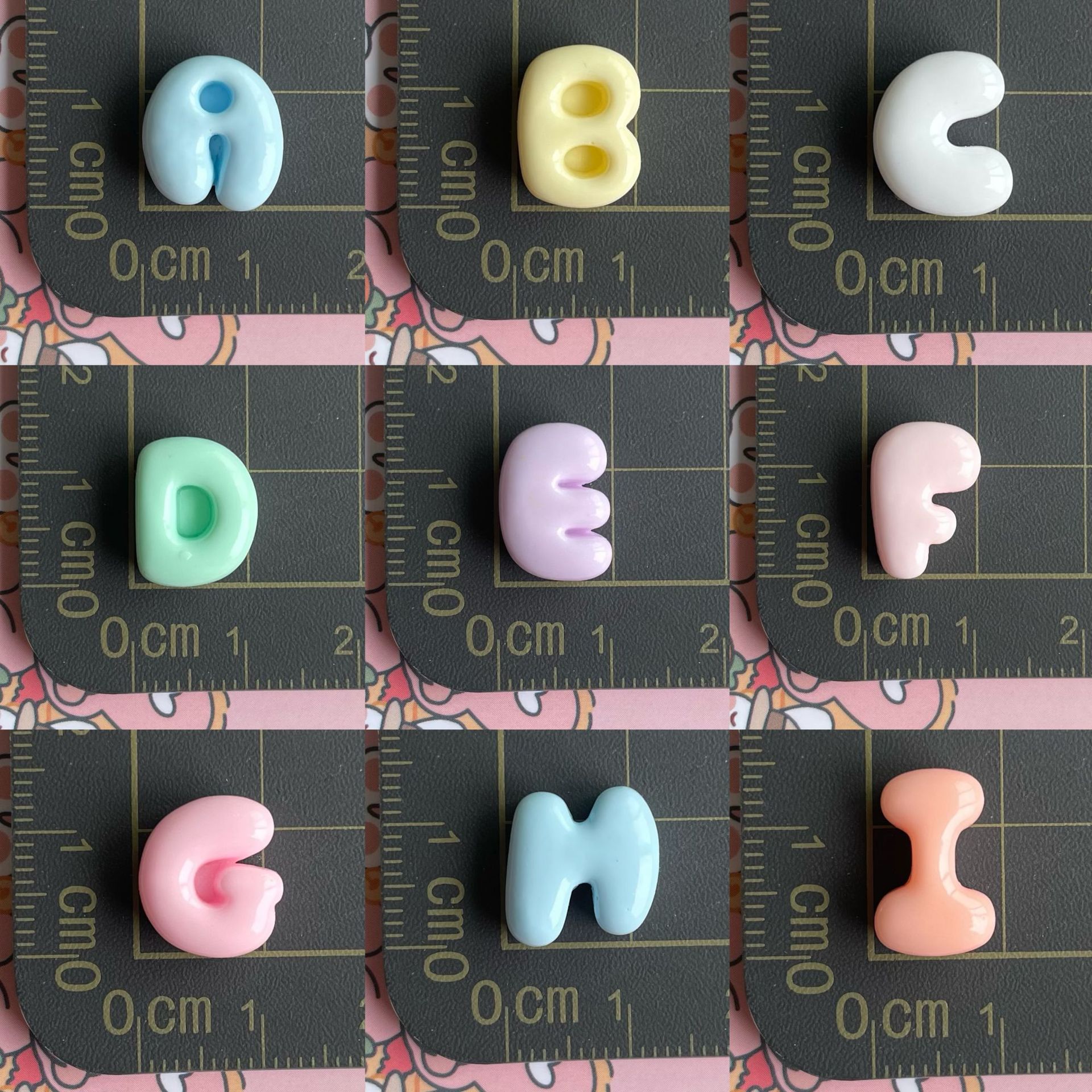 100pcs Single choice 26 Englis - Resin Art Alphabet incelemesi ve fiyatı