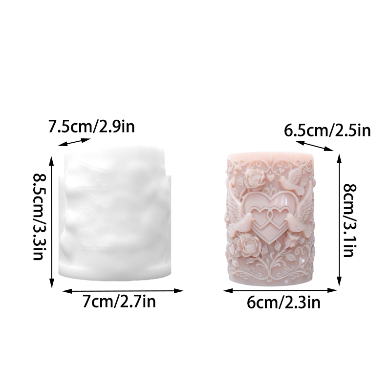 Double Heart Connected White D - Resin Art For Rose incelemesi ve fiyatı