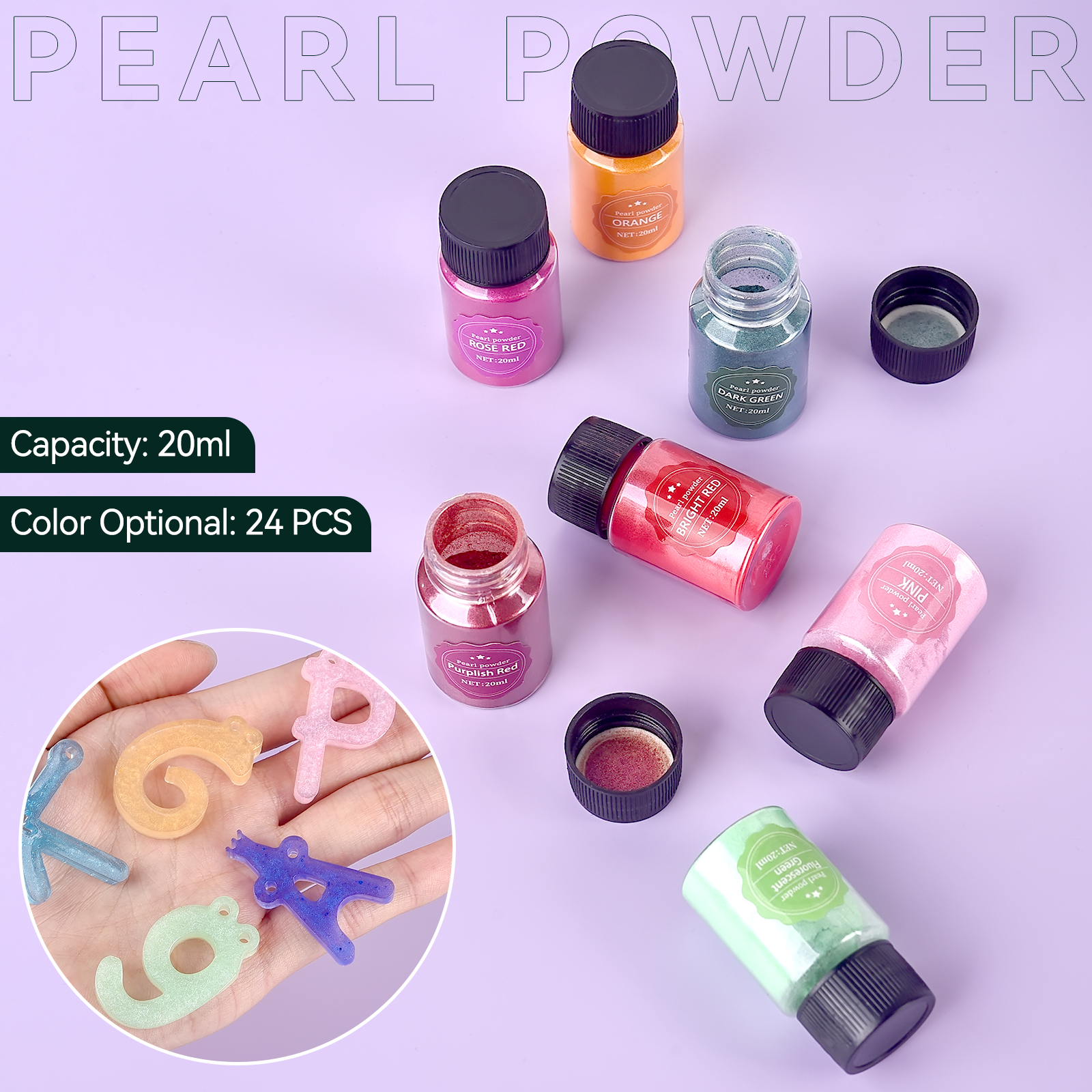 24Color 10g Mica Powder For Ep - Pearl Powder Resin incelemesi ve fiyatı