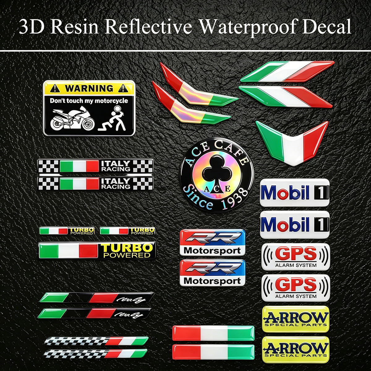 3D Resin Reflective Logo Helme - Resin Art Logo incelemesi ve fiyatı