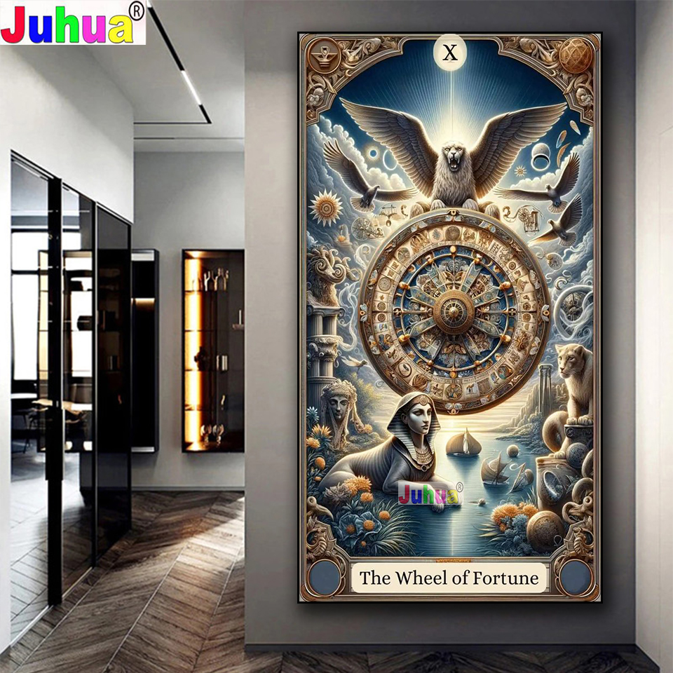 The Wheel of Fortune Tarot Car - Resin Art Meaning incelemesi ve fiyatı