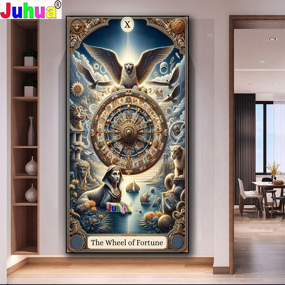The Wheel of Fortune Tarot Car - Resin Art Meaning incelemesi ve fiyatı
