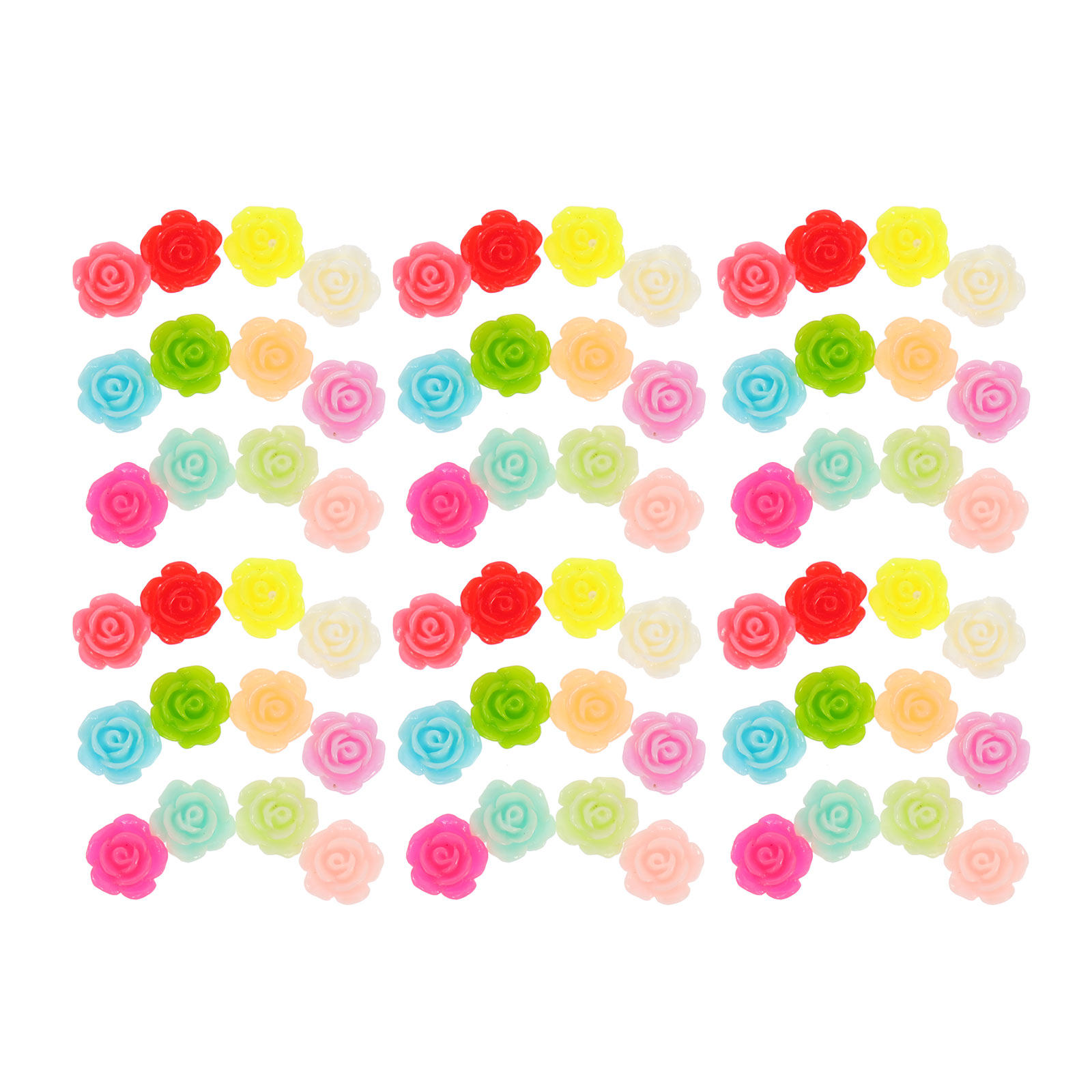 50Pcs Rose Flower Resin Decors - Resin Art For Rose incelemesi ve fiyatı
