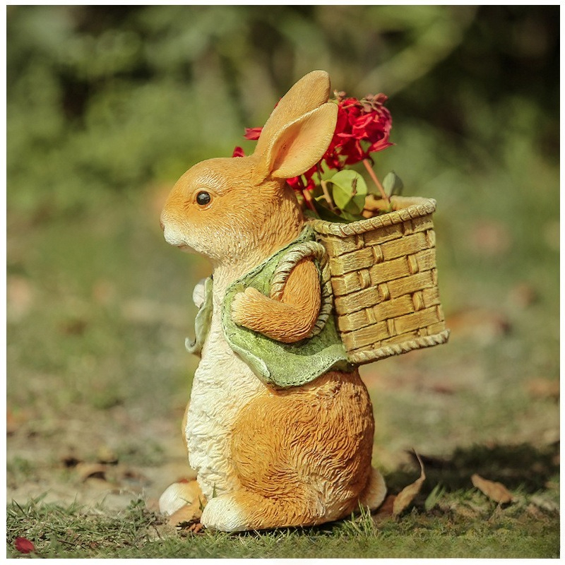 Outdoor Garden Statues Rabbit  - Resin Art Decor incelemesi ve fiyatı