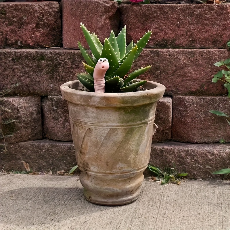 1pc Thirsty Worm Plant Decorat - Resin Art Logo incelemesi ve fiyatı