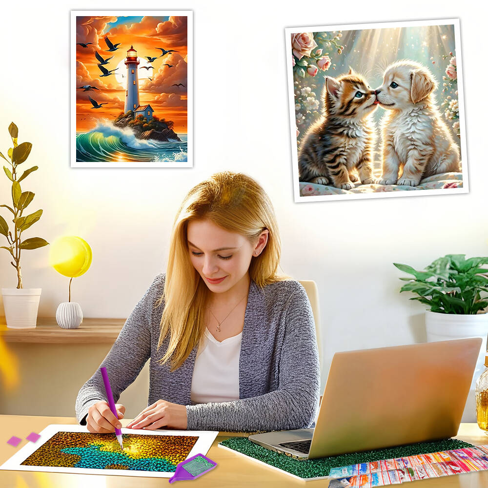 Frameless, DIY 5D Diamond Pain - Resin Art Of Flowers incelemesi ve fiyatı