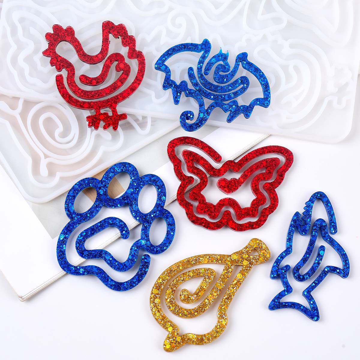 3D Animal Bookmark Silicone Mo - Resin Art Mould incelemesi ve fiyatı