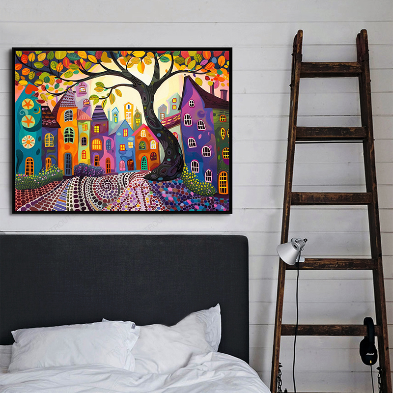 Frameless,Night View 5D Diamon - Resin Art On Wall incelemesi ve fiyatı