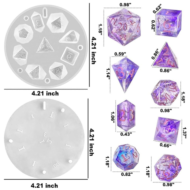DIY DND Sharp Edge Dice Silico - Resin Art Mould incelemesi ve fiyatı