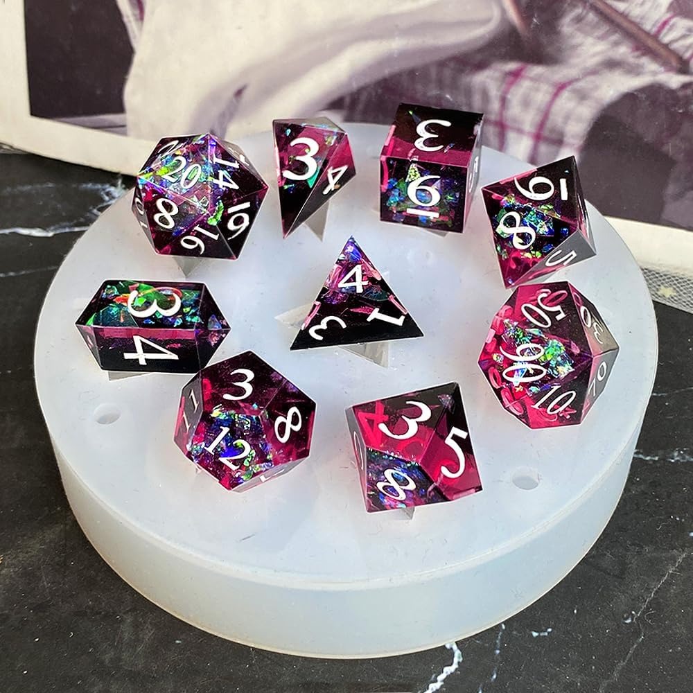 DIY DND Sharp Edge Dice Silico - Resin Art Mould incelemesi ve fiyatı