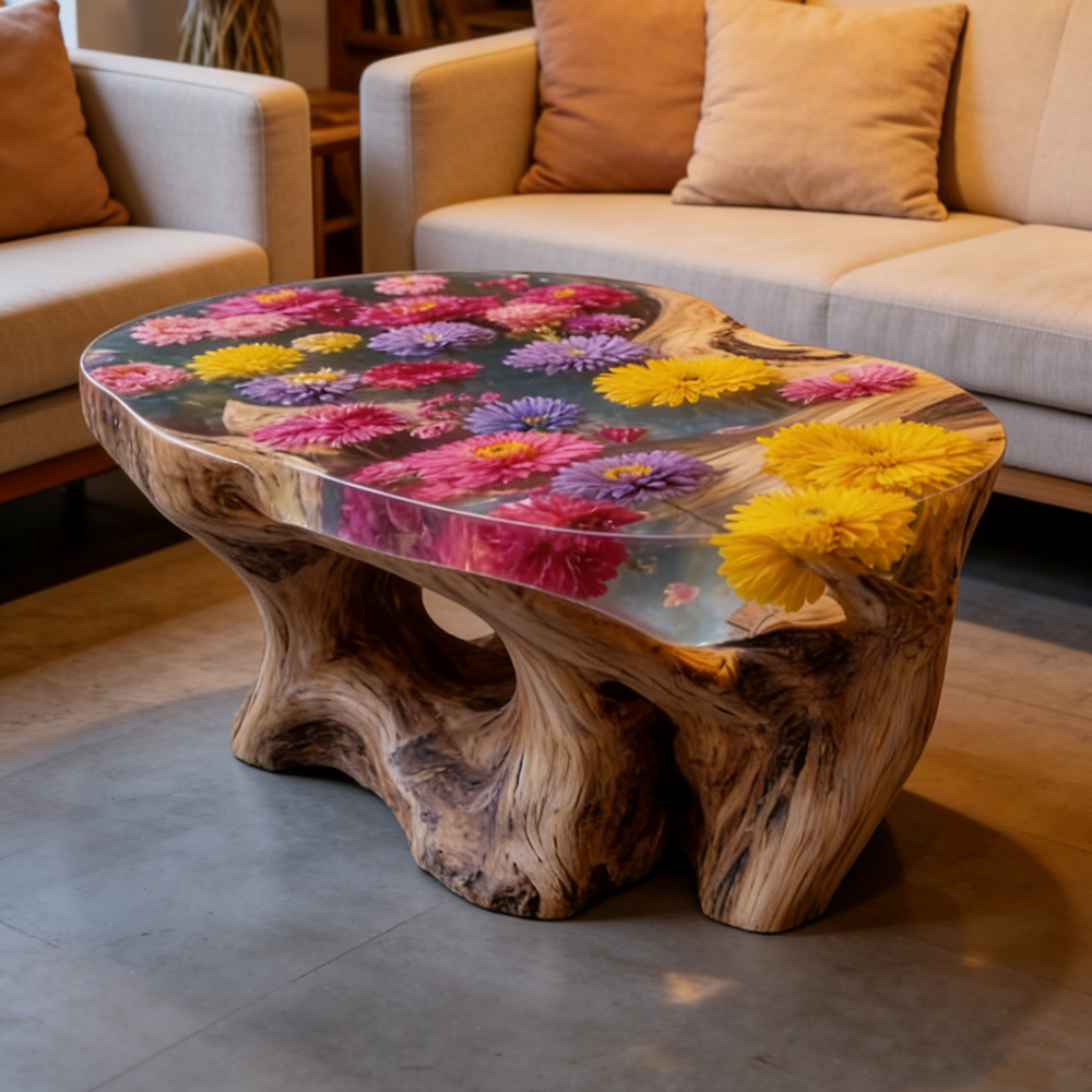mnCustom Handmade Luxury Natur - Resin Art Coffee Table incelemesi ve fiyatı