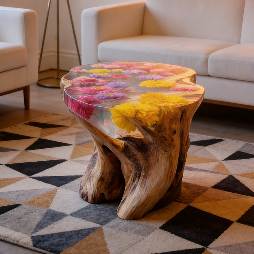 mnCustom Handmade Luxury Natur - Resin Art Coffee Table incelemesi ve fiyatı