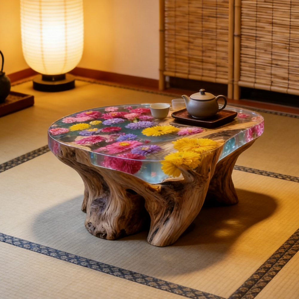 mnCustom Handmade Luxury Natur - Resin Art Coffee Table incelemesi ve fiyatı