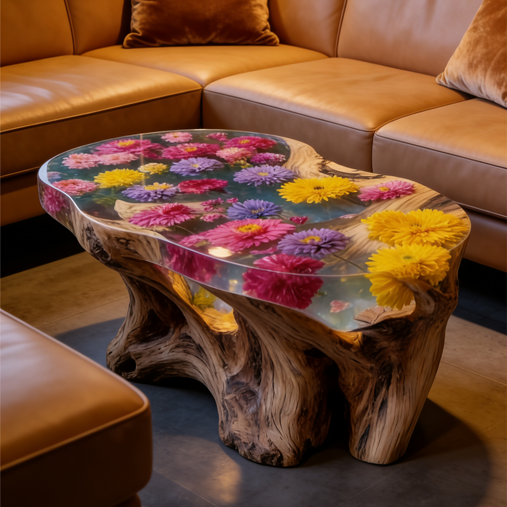 mnCustom Handmade Luxury Natur - Resin Art Coffee Table incelemesi ve fiyatı