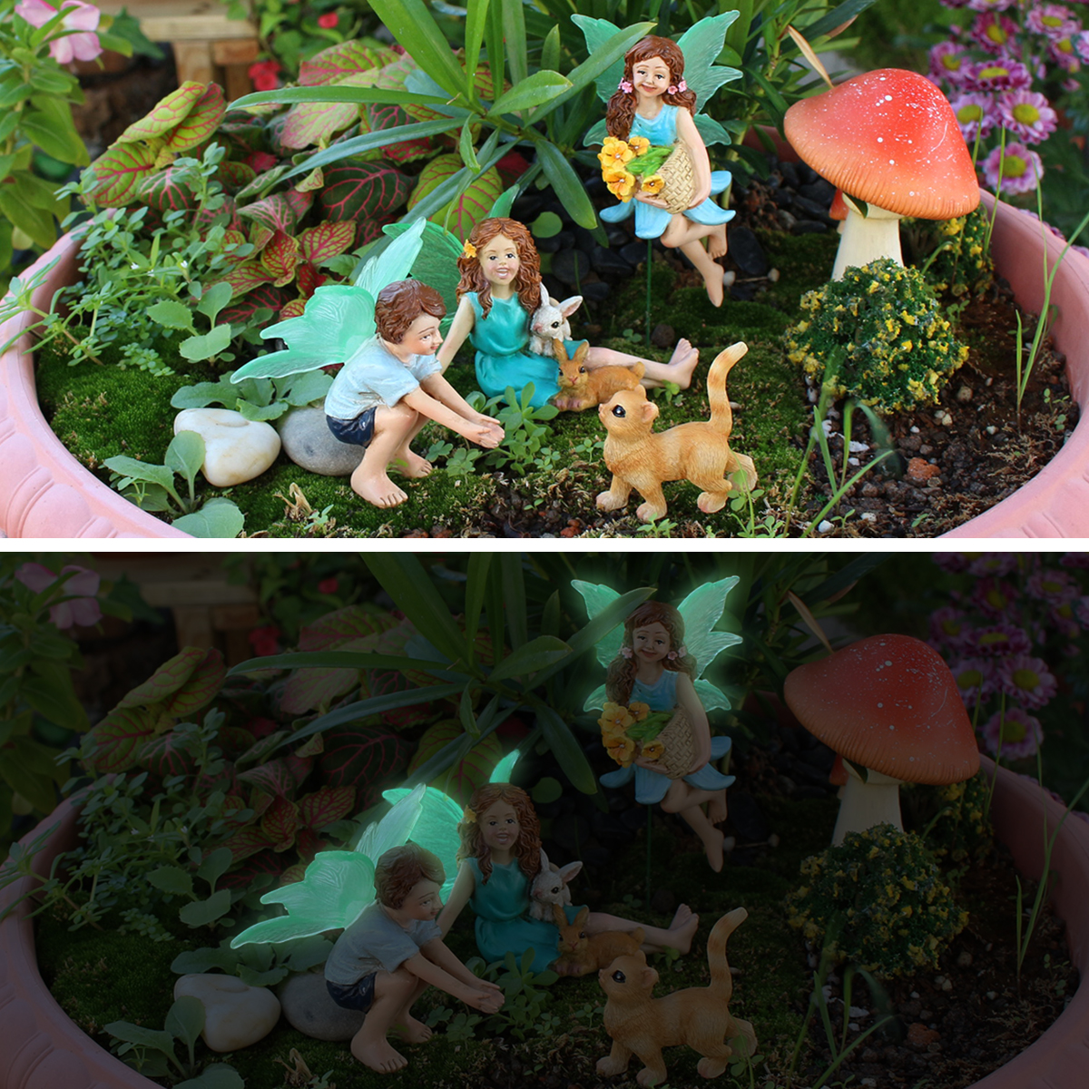 4pc Flower Fairy and Animal Pa - Resin Art Decor incelemesi ve fiyatı