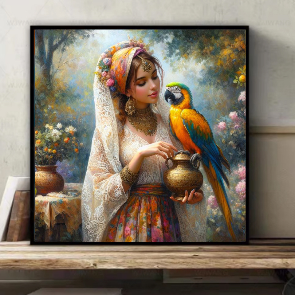 1pc frameless Diamond Painting - Resin Art On Wall incelemesi ve fiyatı