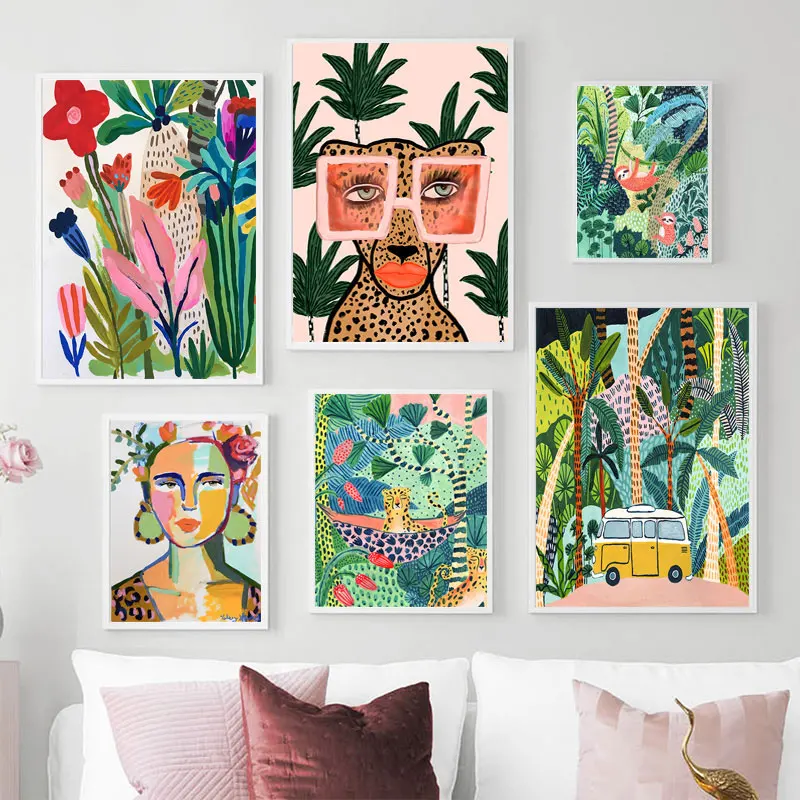 Frameless,Tropical Colorful Gi - Resin Art Of Flowers incelemesi ve fiyatı