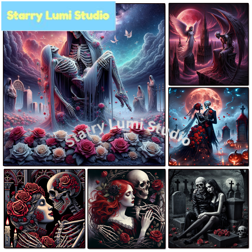 5D Diamond Painting Gothic Lad - Resin Art For Rose incelemesi ve fiyatı