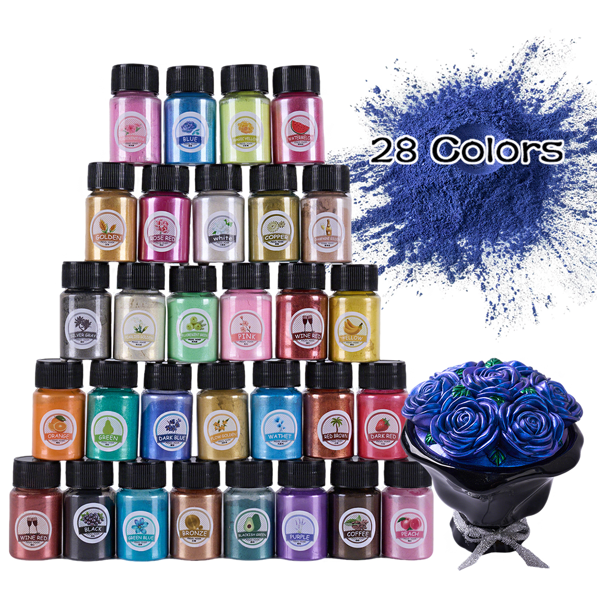 Mica Powder 28 Colors 10g Mirr - Pearl Powder Resin incelemesi ve fiyatı
