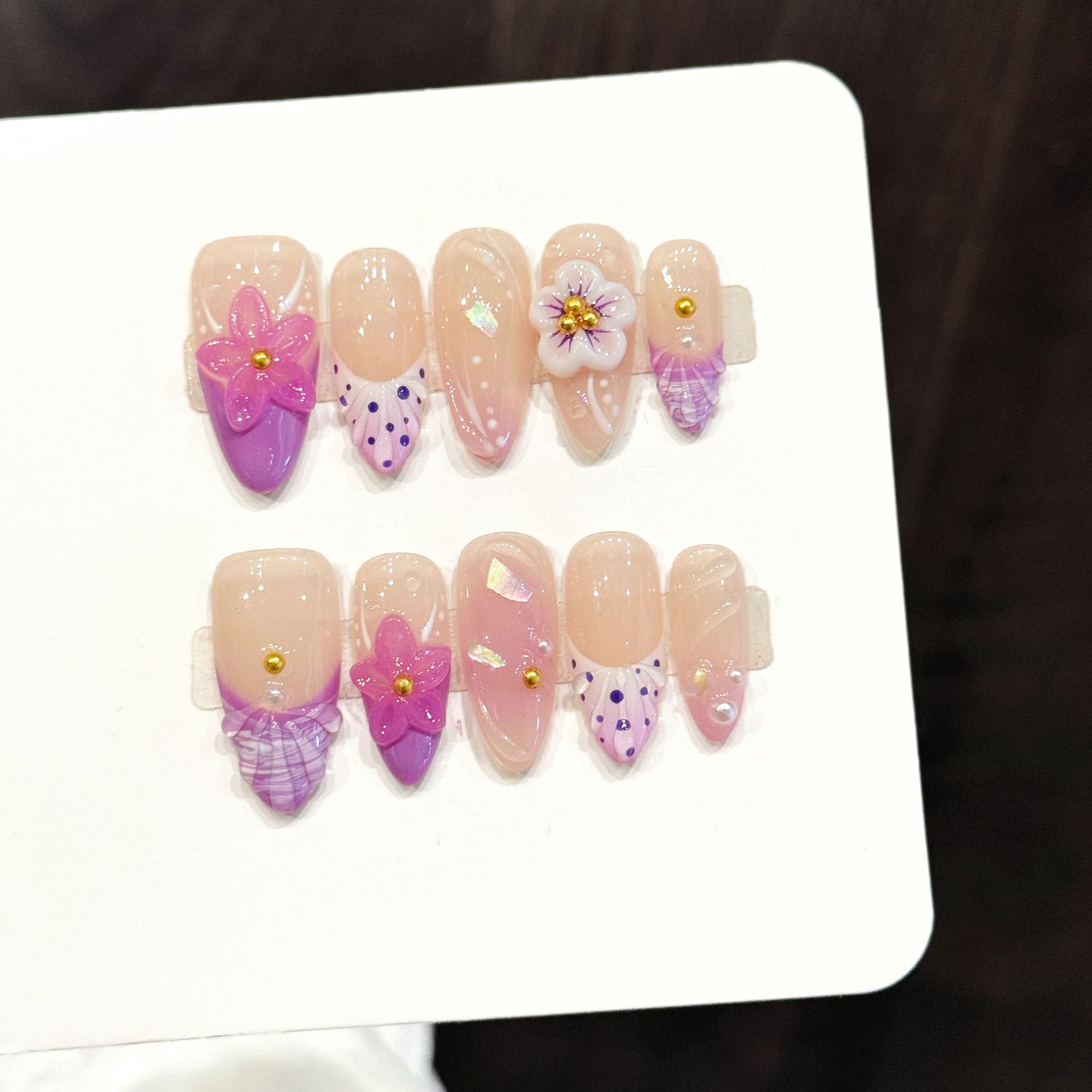 10pcs Pure Hand Pressed Almond - Resin Art Of Flowers incelemesi ve fiyatı