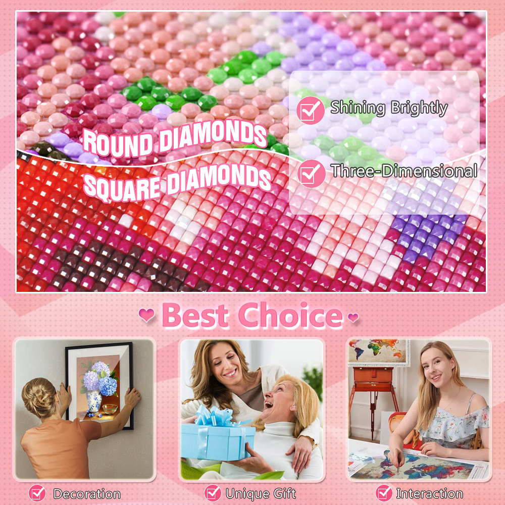 HUACAN Diamond Mosaic 5d Rose  - Resin Art For Rose incelemesi ve fiyatı