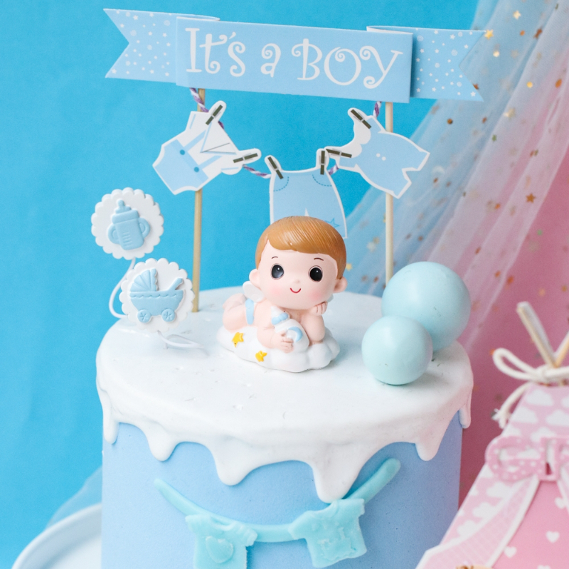 Gender Reveal Cake Decoration  - Resin Art Alphabet incelemesi ve fiyatı