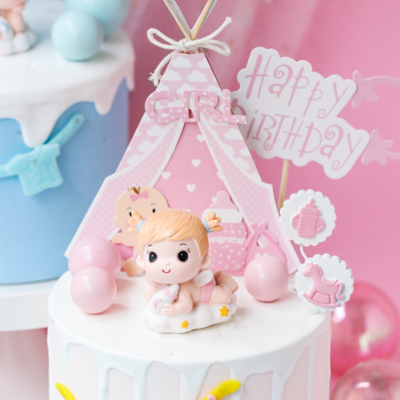 Gender Reveal Cake Decoration  - Resin Art Alphabet incelemesi ve fiyatı