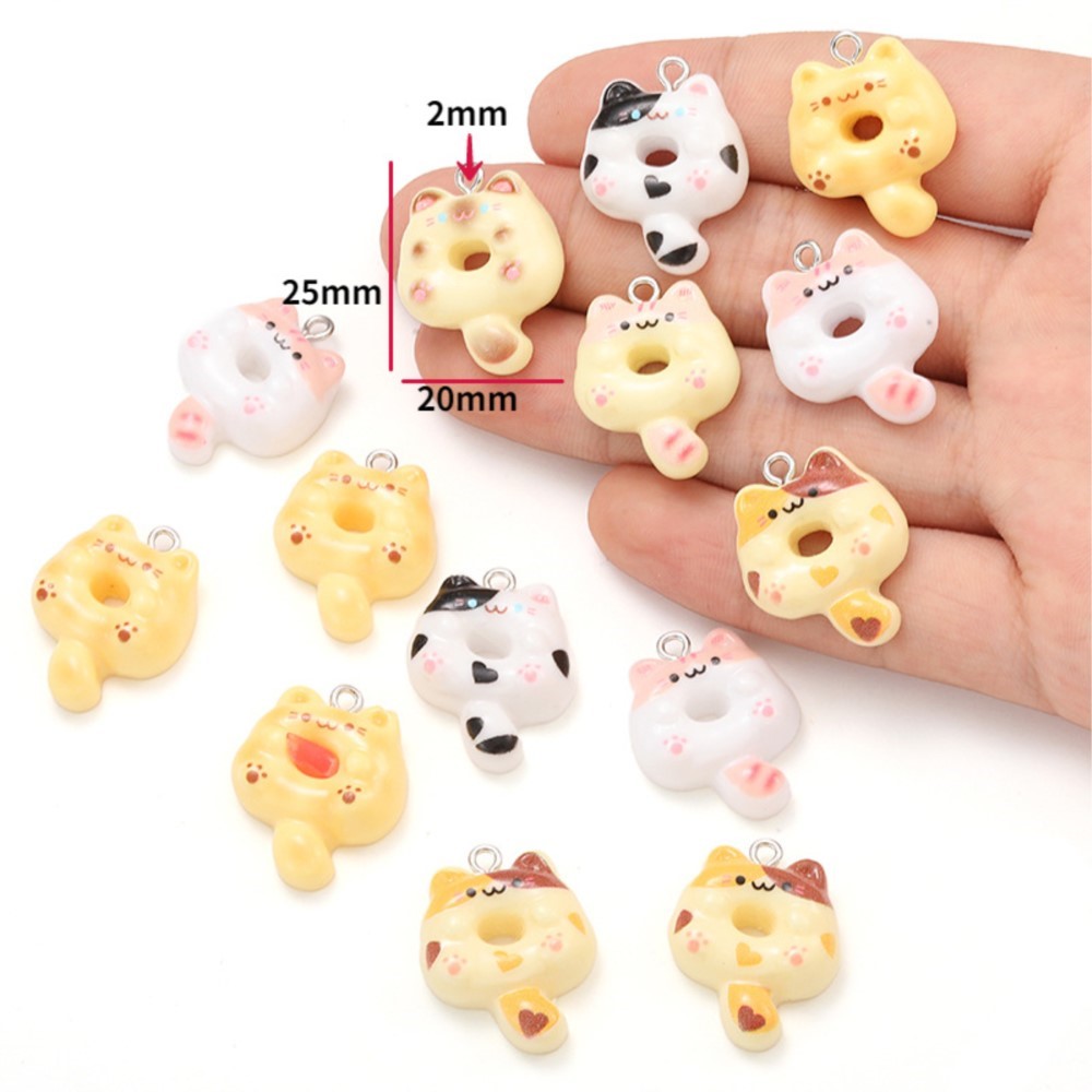 10Pcs Kawaii Cartoon Cat Resin - Resin Art Notes incelemesi ve fiyatı