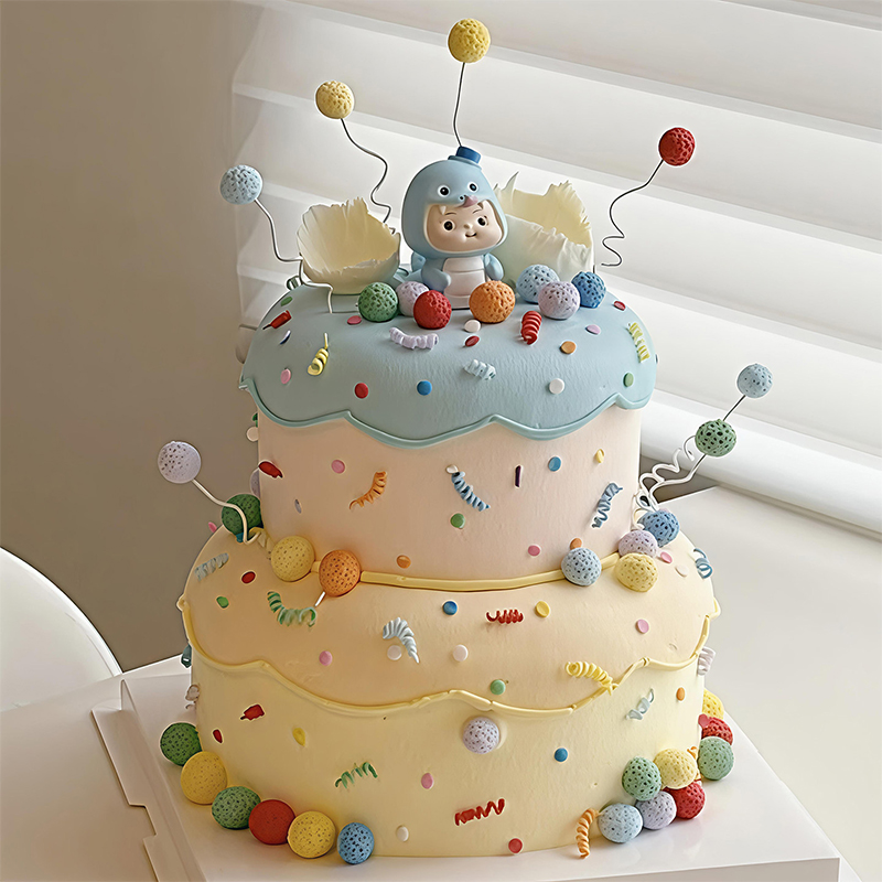 Adorable Snake Themed Cake Top - Resin Art Alphabet incelemesi ve fiyatı