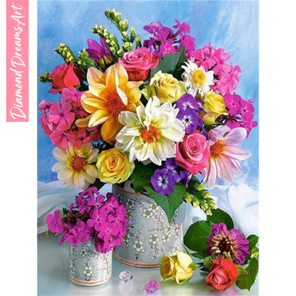 Full Diamond Mosaic Flower 5D  - Resin Art Of Flowers incelemesi ve fiyatı